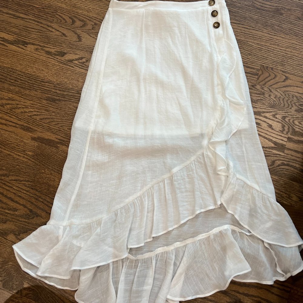 White flowing long skirt